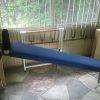 Bench for crunches,upholstered for wall bar-0