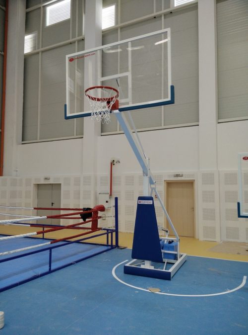 Basketball mobile stand with Plexiglas backboard-0