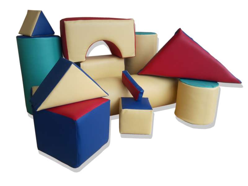Foam and leather cube 300 х 300 х 300 mm-0 Foam and leather cube 300 х 300 х 300 mm-0
