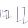 Street fitness set from stainless steel -0