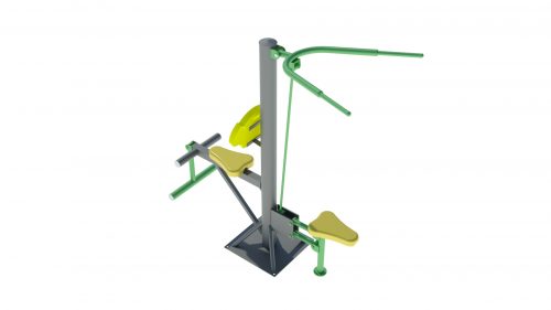 pull down leg extension outdoor machine