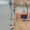 wall volleyball stands
