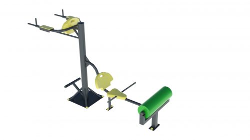 Rotating drum and dip station