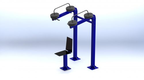 shoulder press for outdoor workout