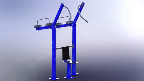pulley outdoor fitness equipment